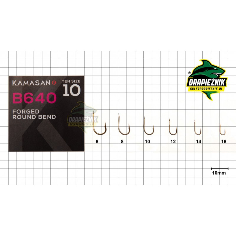 Haczyki Kamasan B640 Barbed Spade - roz. 6