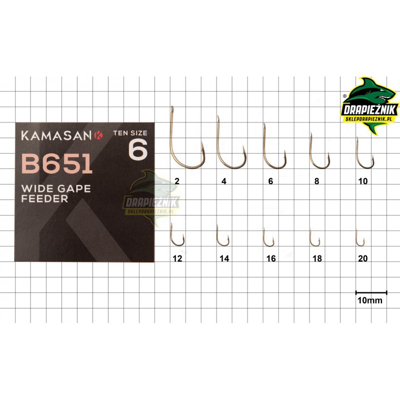 Haczyki Kamasan B651 Barbed Spade - roz. 2