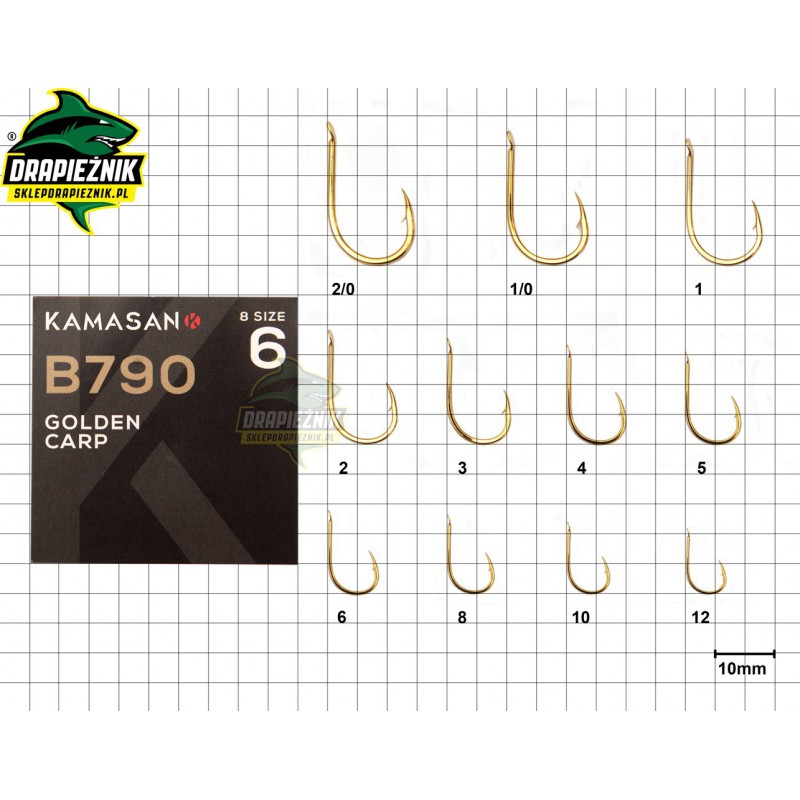 Haczyki Kamasan B790 Barbed Spade - roz. 2/0