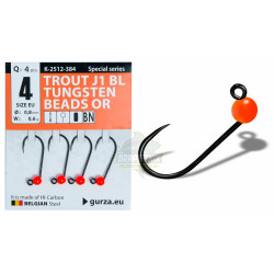 Główki Gurza Trout Tungsten Beads J1 ORANGE