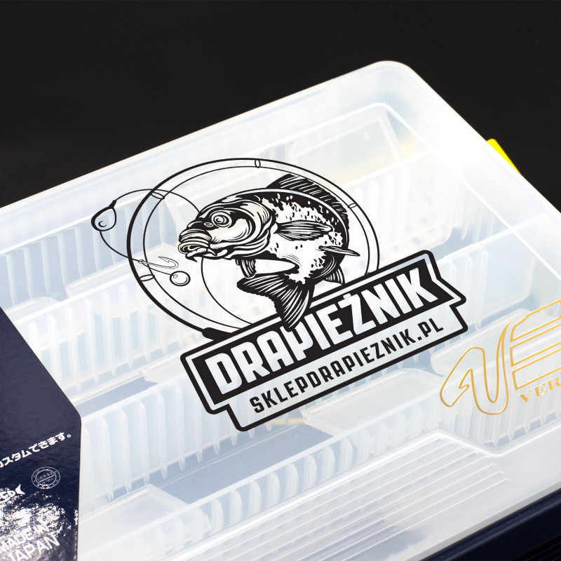 Naklejka wędkarska by Drapieznik - Czarna #01