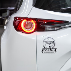 Naklejka wędkarska Drapieżnik - Czarna 02