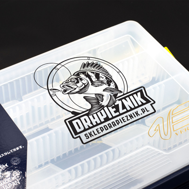 Naklejka wędkarska Drapieżnik - Czarna 03