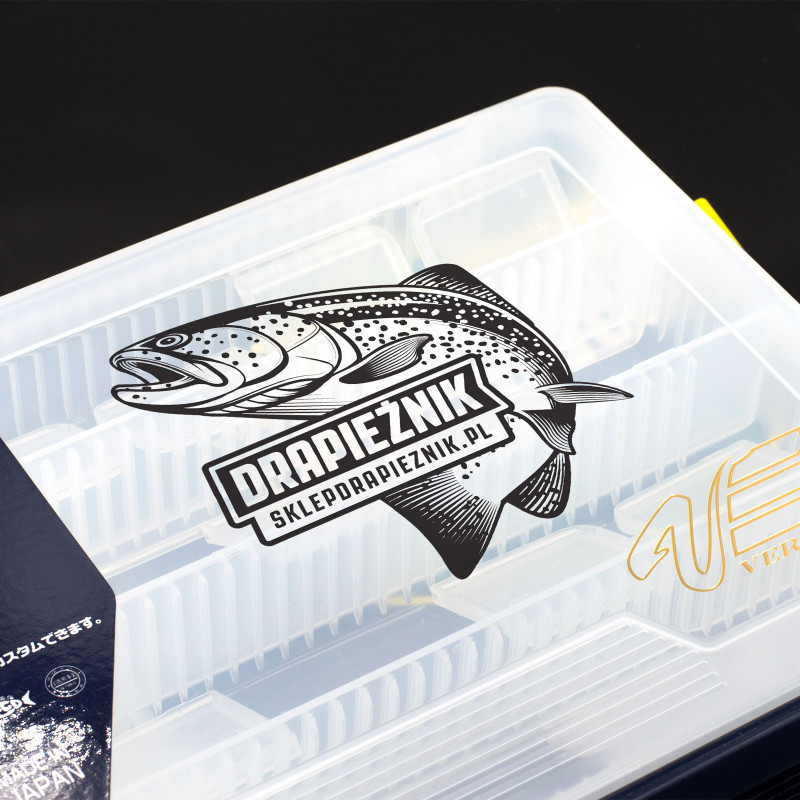 Naklejka wędkarska Drapieżnik - Czarna 05