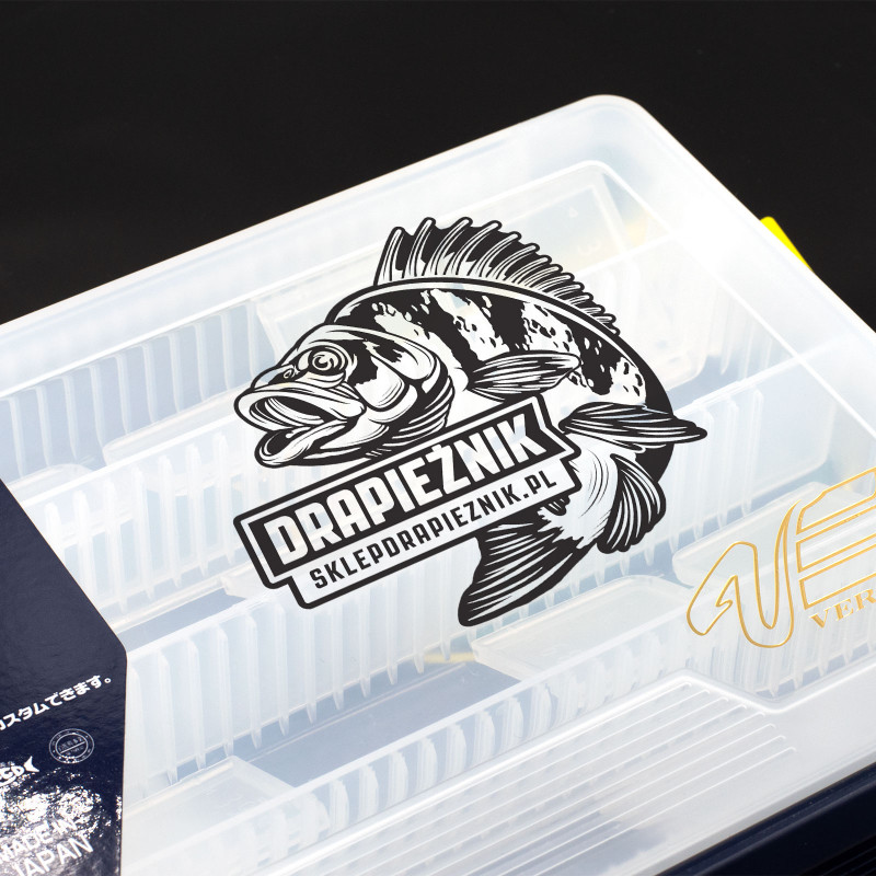 Naklejka wędkarska Drapieżnik - Czarna 06
