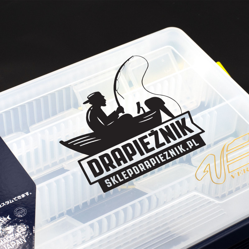 Naklejka wędkarska Drapieżnik - Czarna 07