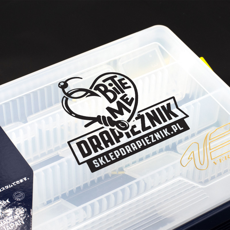 Naklejka wędkarska Drapieżnik - Czarna 11