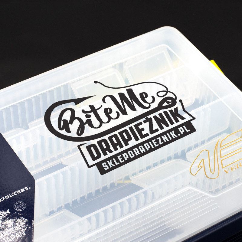 Naklejka wędkarska Drapieżnik - Czarna 14