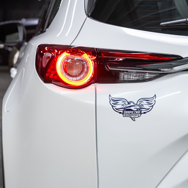 Naklejka wędkarska Drapieżnik - Czarna 15