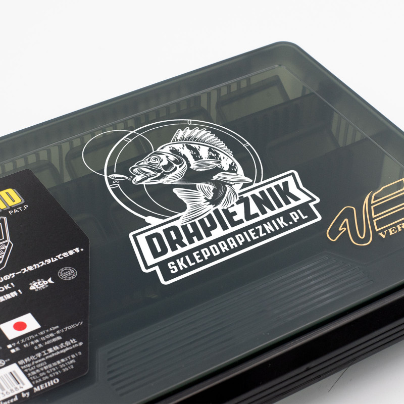 Naklejka wędkarska Drapieżnik - Biała 03