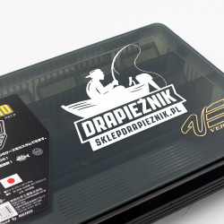 Naklejka wędkarska Drapieżnik - Biała 07