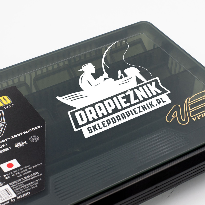 Naklejka wędkarska Drapieżnik - Biała 07