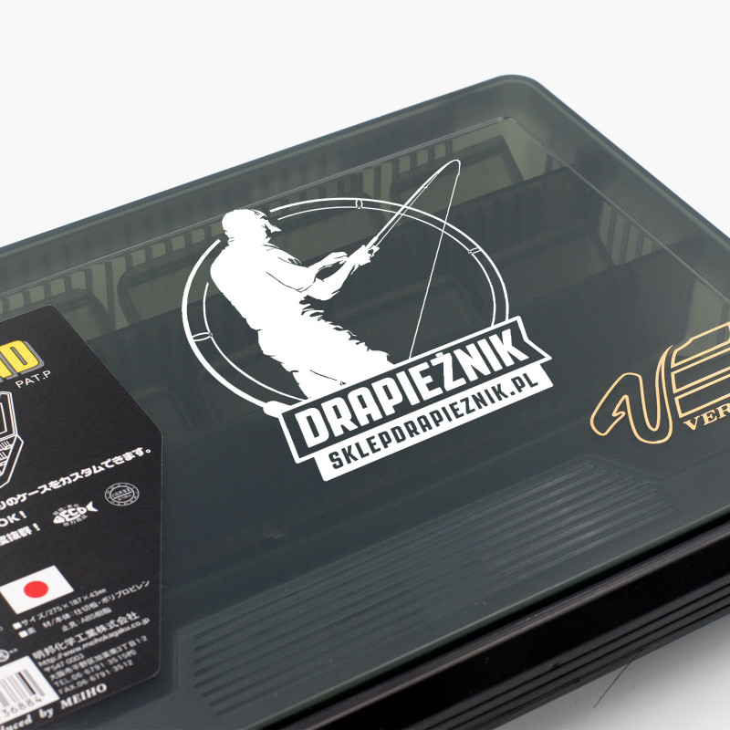 Naklejka wędkarska Drapieżnik - Biała 08