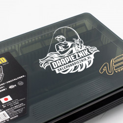 Naklejka wędkarska Drapieżnik - Biała 10