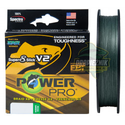 Plecionka PowerPro Super 8 Slick V2 135m - Moss Green 0.23mm