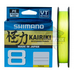 Plecionka Shimano Kairiki SX8 150m Yellow - 0,28mm