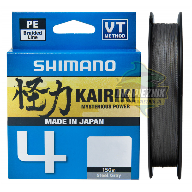 Plecionka Shimano Kairiki SX4 150m Steel Gray - 0,20mm