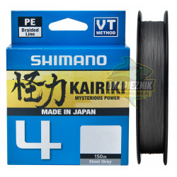 Plecionka Shimano Kairiki SX4 150m Steel Gray