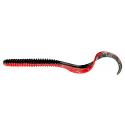 74008 Gumy Savage Gear Rib Worm 9cm - RED N BLACK