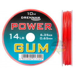 Amortyzator Drennan Power Gum 10m / 0,65mm - RED