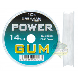 Amortyzator Drennan Power Gum 10m / 0,65mm - CLEAR