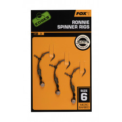 CCR189 Przypony karpiowe Fox Ronnie Spinner Rigs - roz.6