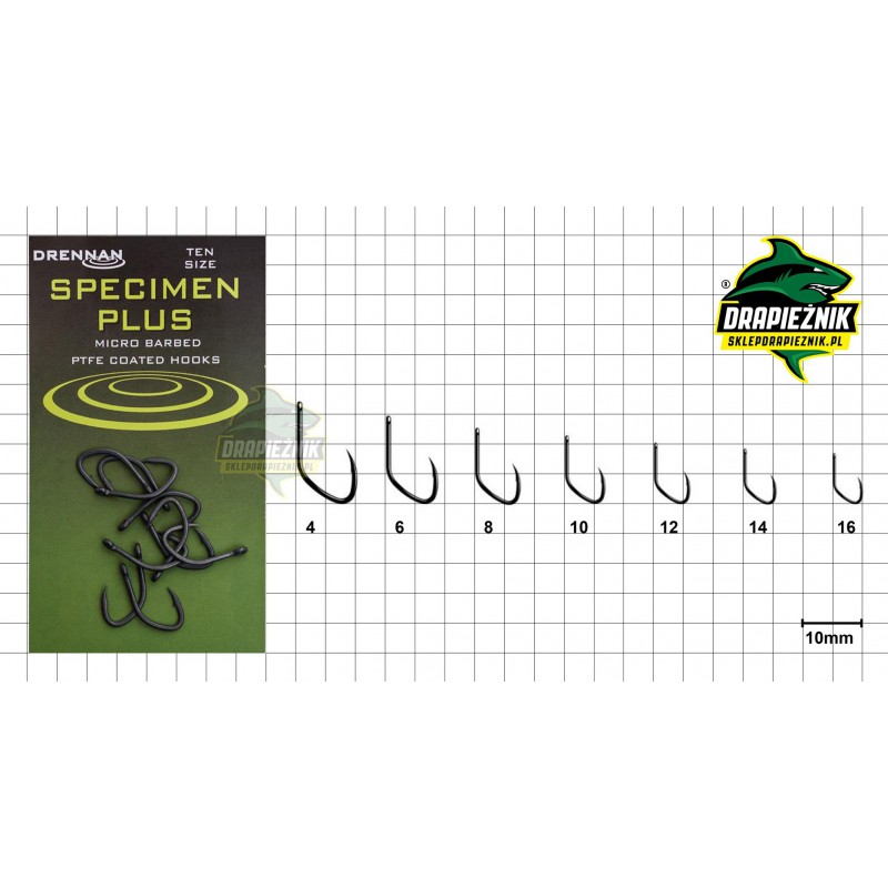 Haczyki Drennan Specimen Plus - roz. 4
