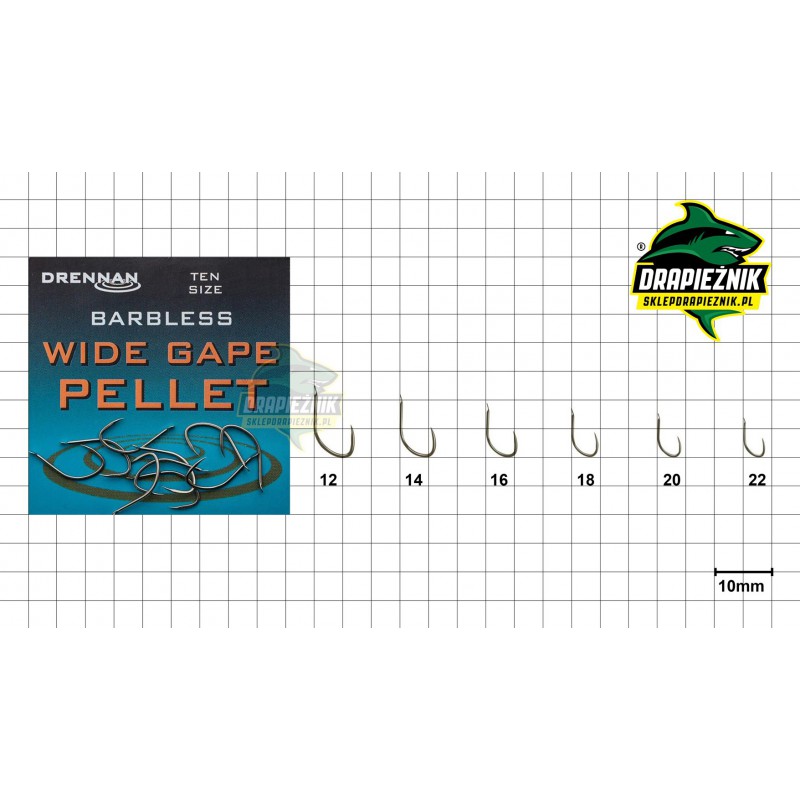 Haczyki Drennan Wide Gape Pellet - roz. 10