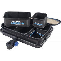 74-100-009 Organizer Lorpio EVA na przynęty i zanęty montowany na nogę 40x25x9cm