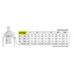 Bluza Matrix Full Zip Hoody Grey/Lime