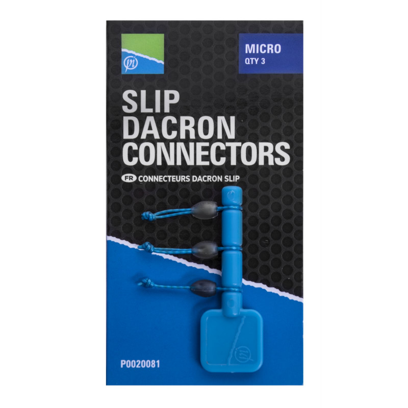 Łączniki Preston Slip Dacron Connector - Micro / Blue