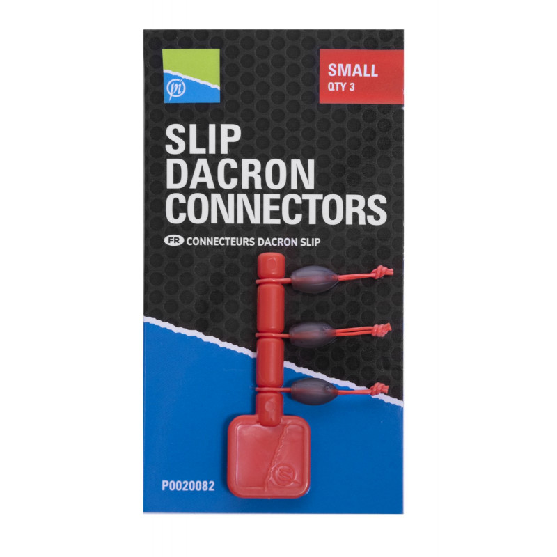 P0020082 Łączniki Preston Slip Dacron Connector - Small / Red