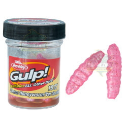 1480773 Gumy Berkley Gulp Honey Worm 3.3cm / SŁOIK - Bubblegum