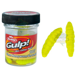 1480775 Gumy Berkley Gulp Honey Worm 3.3cm / SŁOIK - Honey Yellow