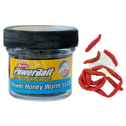 1089416 Gumy Berkley PowerBait Power Honey Worm 2.5cm / SŁOIK - Red