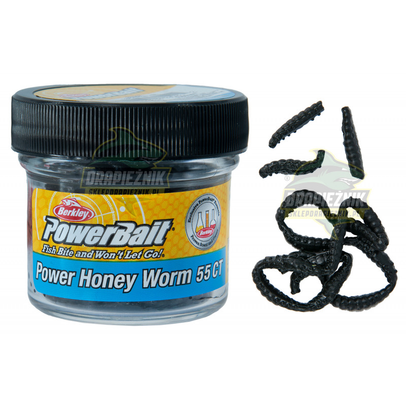1506397 Gumy Berkley PowerBait Power Honey Worm 2.5cm / SŁOIK - Black