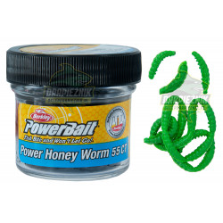 1506398 Gumy Berkley PowerBait Power Honey Worm 2.5cm / SŁOIK - Spring Green