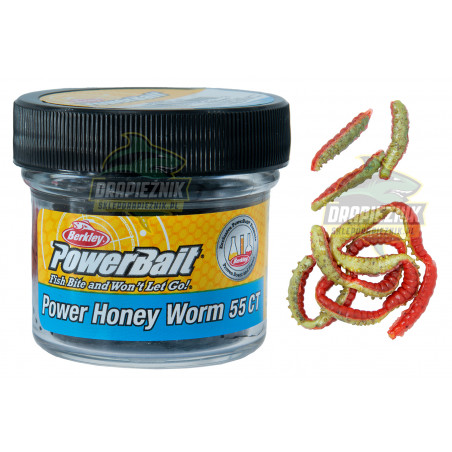 Leurres Souples Powerbait Honey Worms - 55 Pièces Pour Truite, Carnassiers | Pêche Au Spinning Et Bombette