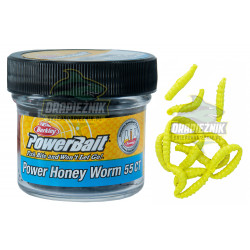Gumy Berkley PowerBait Power Honey Worm 2.5cm / SŁOIK - Hot Yellow