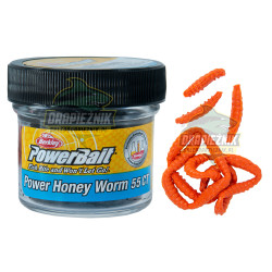 Gumy Berkley PowerBait Power Honey Worm 2.5cm / SŁOIK - Hot Orange