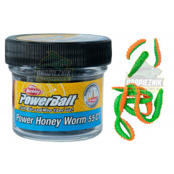 Gumy Berkley PowerBait Power Honey Worm 2.5cm / SŁOIK - Green Orange