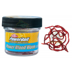 Sztuczna ochotka Berkley PowerBait - Power Blood Worm / MINI