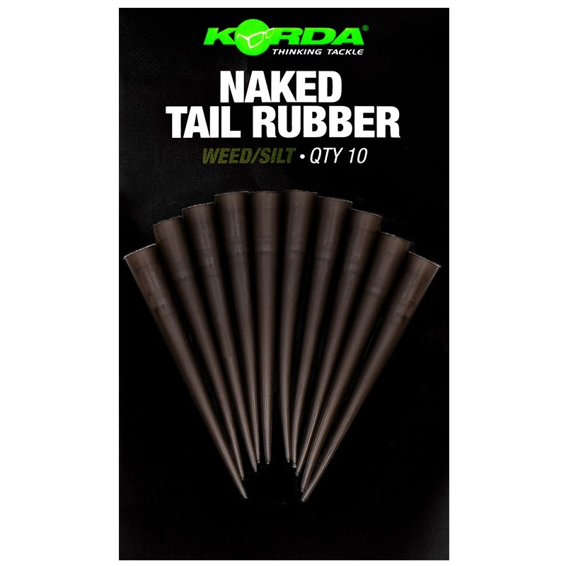 Tuleje Korda Naked Tail Rubber - Weed/Silt