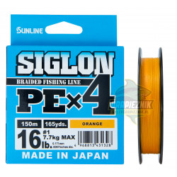 Plecionka Sunline Siglon PE x4 ORANGE 150m