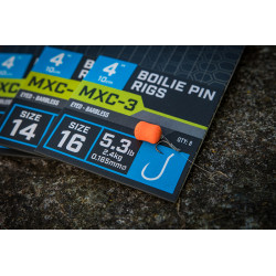 MGRR073 Przypony Matrix MXC-3 Boilie Pin Rigs 4" / 10cm - roz. 16