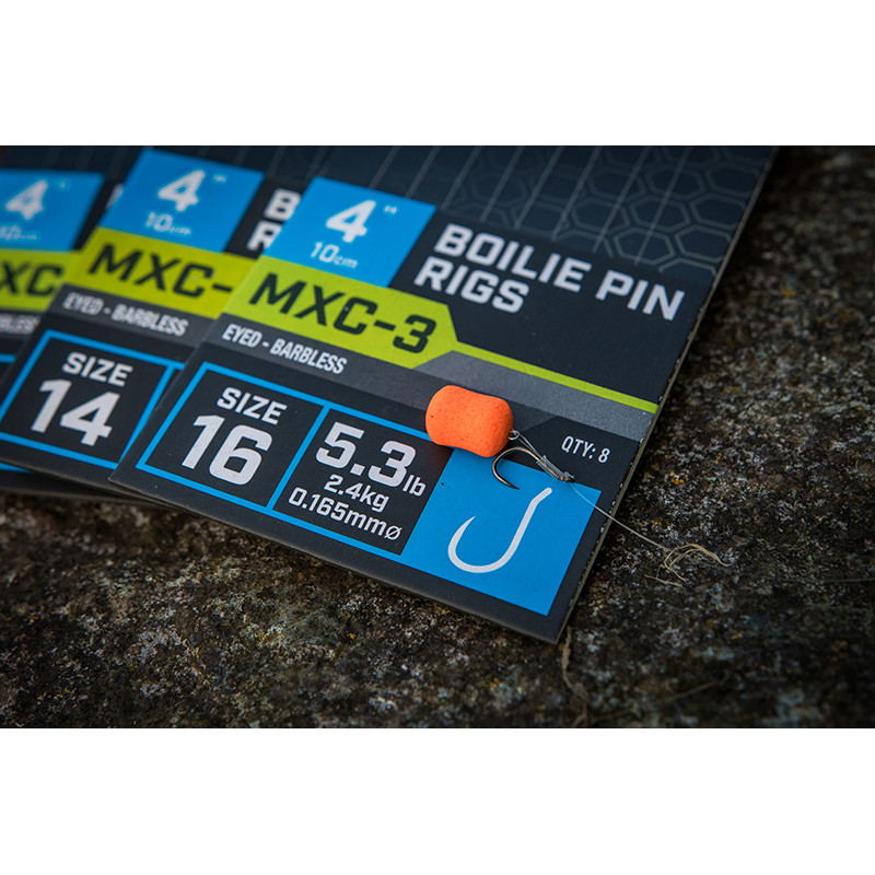 MGRR073 Przypony Matrix MXC-3 Boilie Pin Rigs 4" / 10cm - roz. 16