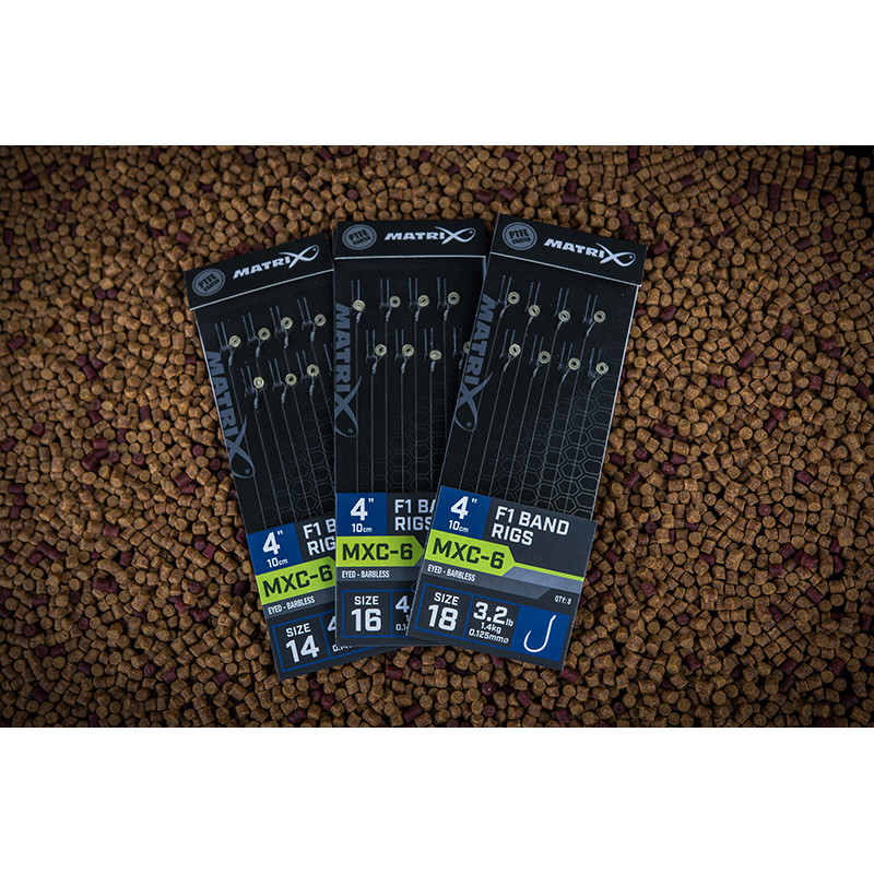 Przypony Matrix MXC-6 F1 Band Rigs 4" / 10cm