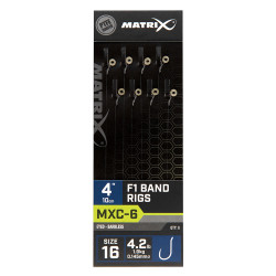 GRR086 Przypony Matrix MXC-6 F1 Band Rigs 4" / 10cm - roz. 16