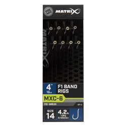 GRR087 Przypony Matrix MXC-6 F1 Band Rigs 4" / 10cm - roz. 14