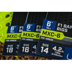 Przypony Matrix MXC-6 F1 Band Rigs 6" / 15cm